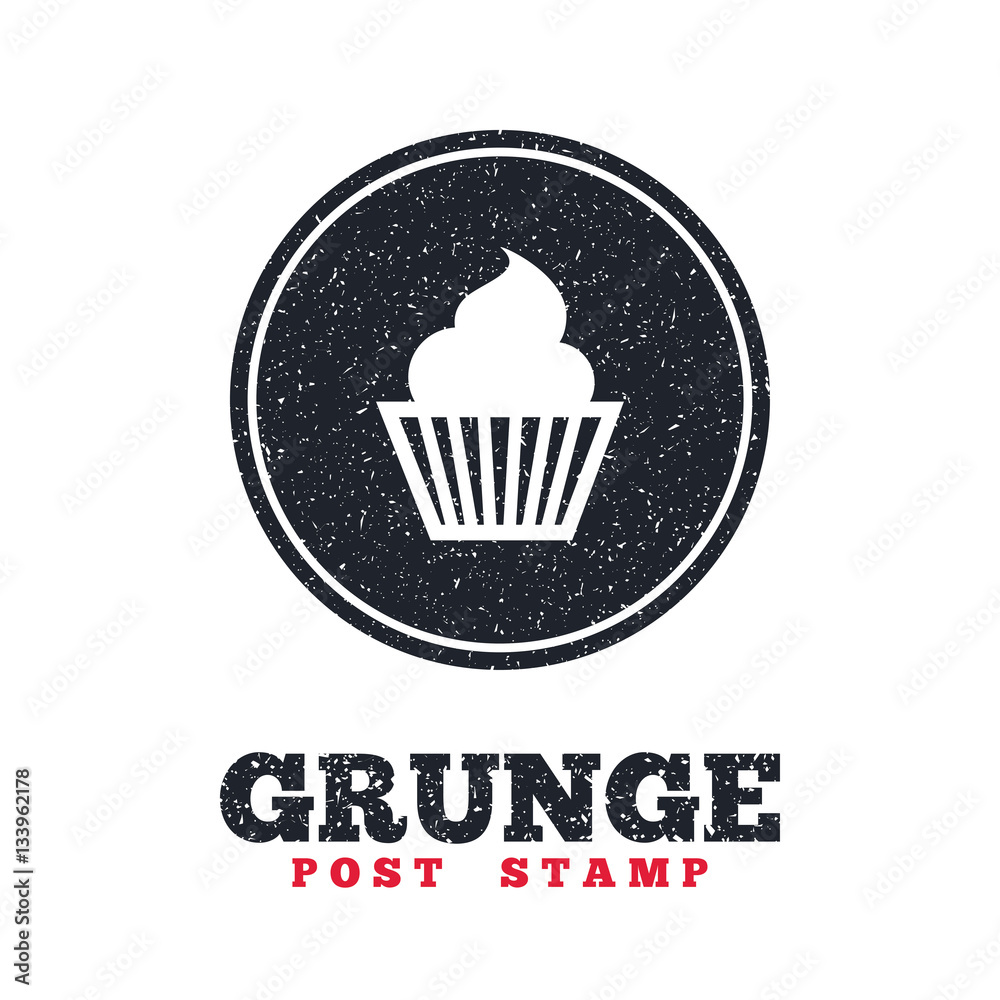 Muffin sign icon. Cupcake symbol. Muffin sign icon. Cupcake symbol.