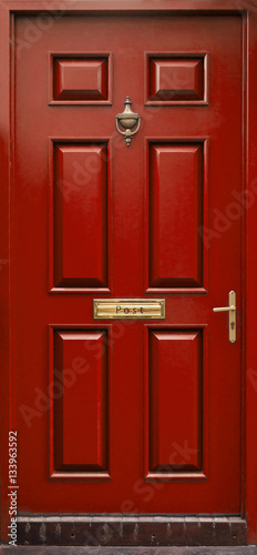 red door isolated