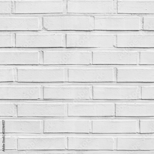 white seamless brick pattern wall