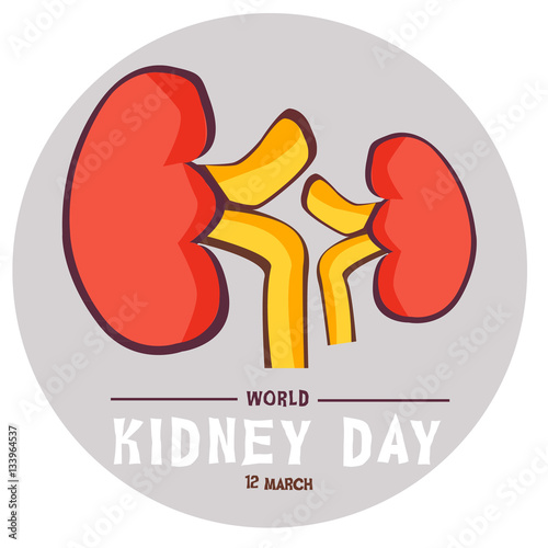 World Kidney day campaign Vector