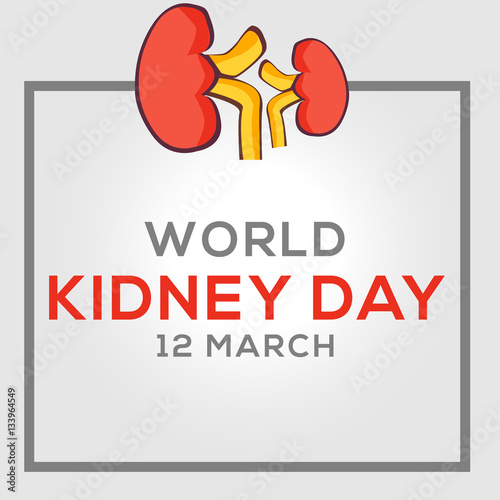 World Kidney day campaign Vector