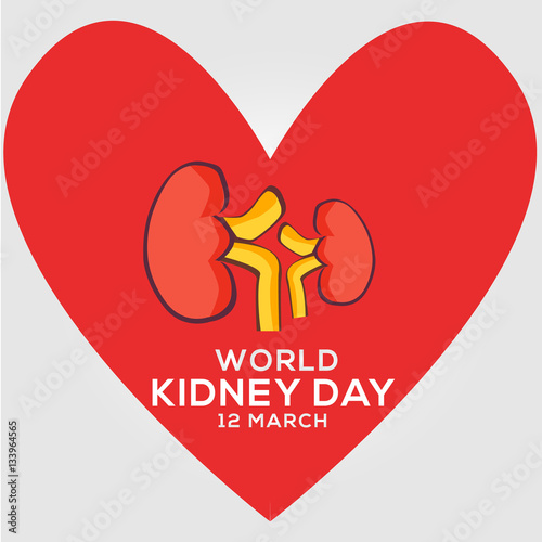 World Kidney day campaign Vector