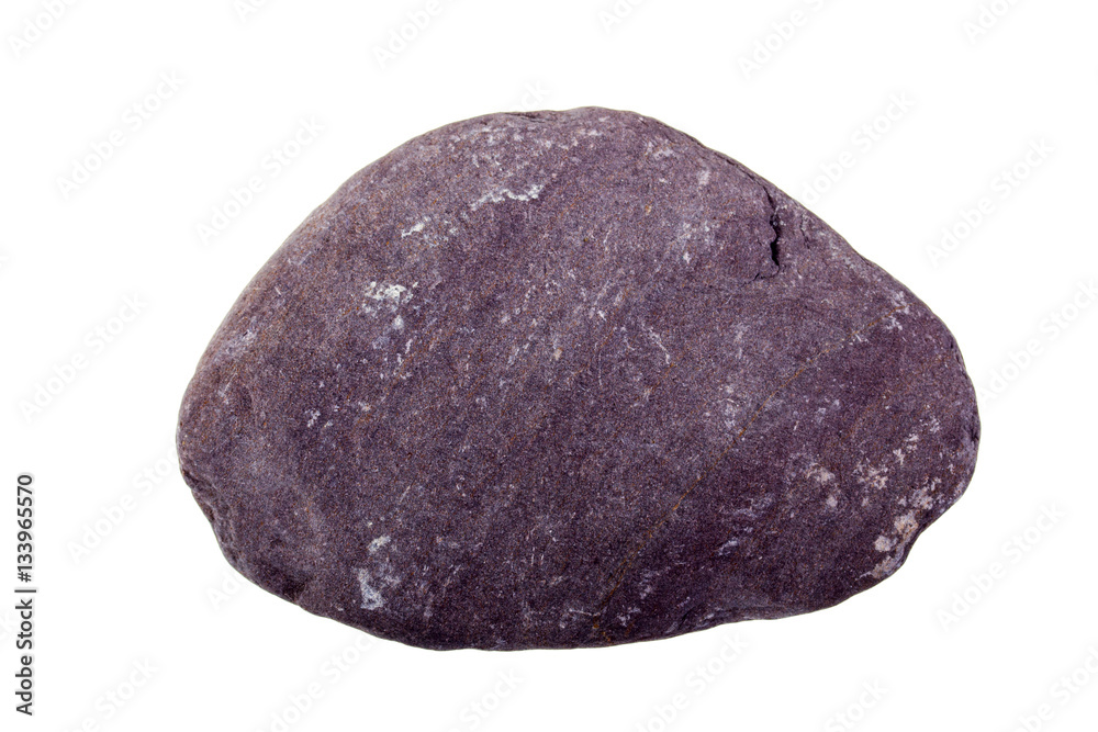 Fototapeta premium Pebble from beach against a white background