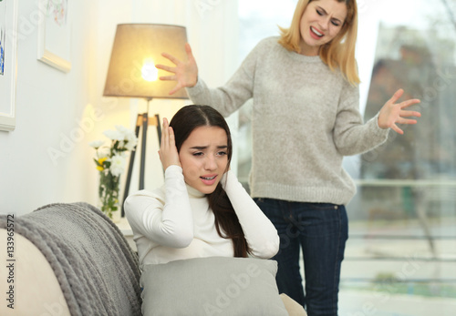 Woman shouting at her siste...