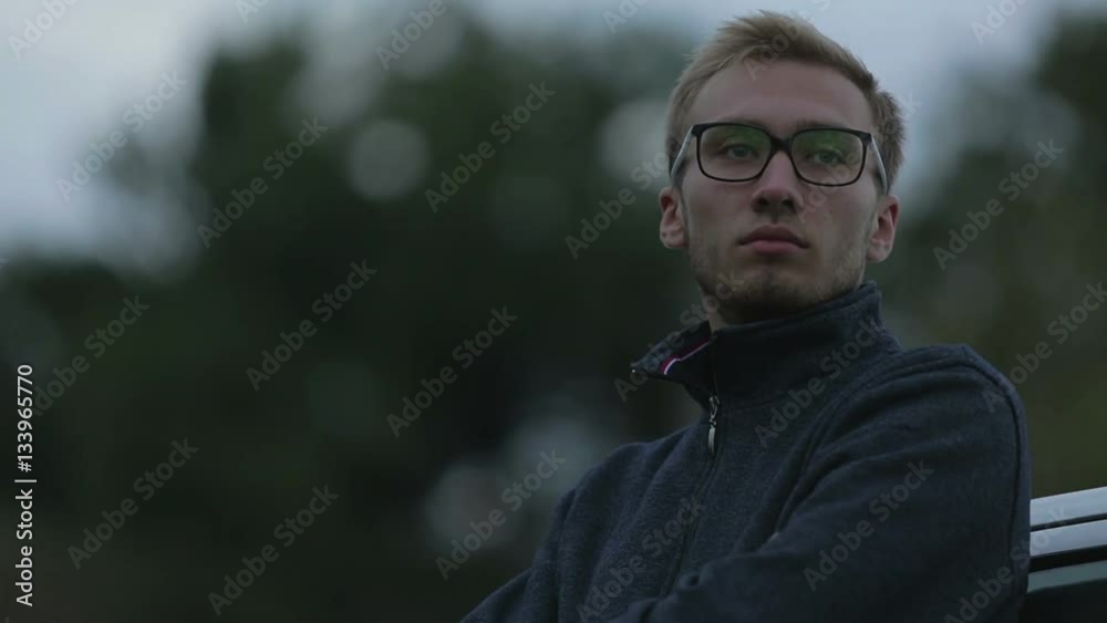 depressed guy looks into the distance depressed guy looks into the distance
