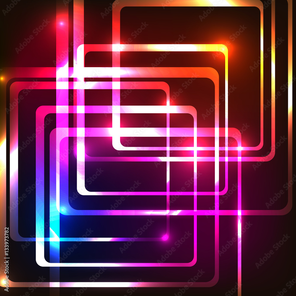 Abstract background with rounded rectangles