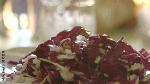 Radish salad
Shooting of the red chicory detail with oil photo