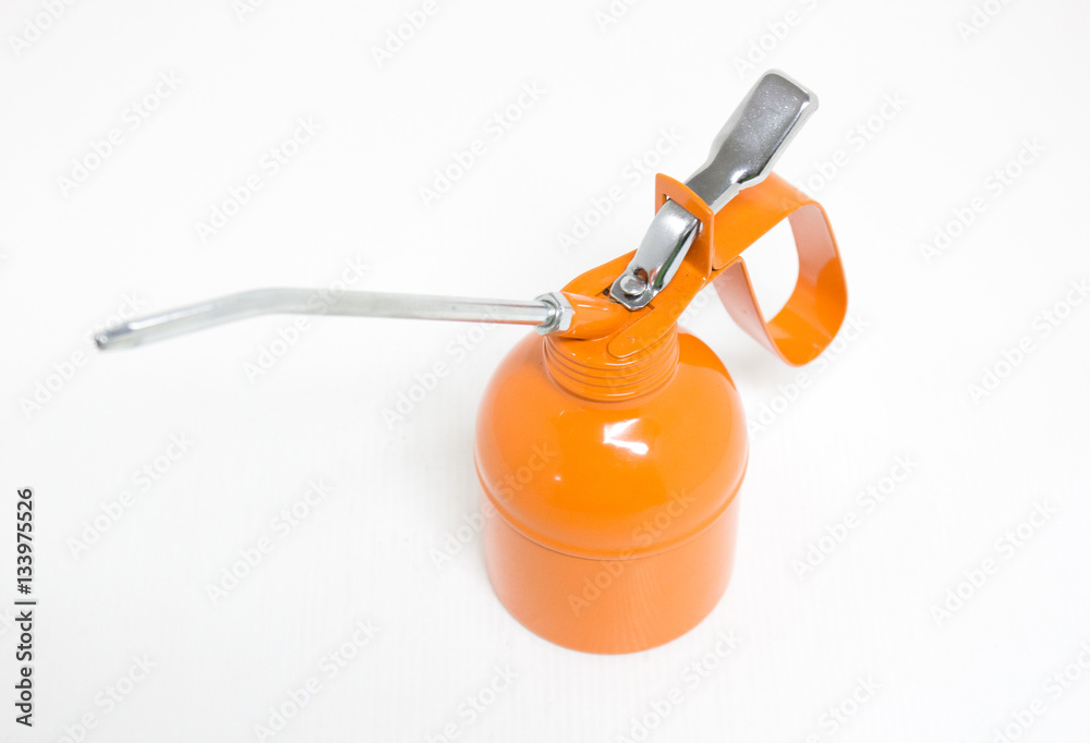 grease gun painted on whitebackground grease gun painted on whitebackground