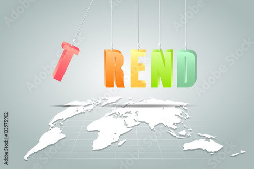 Design trend alphabet background, vector illustration