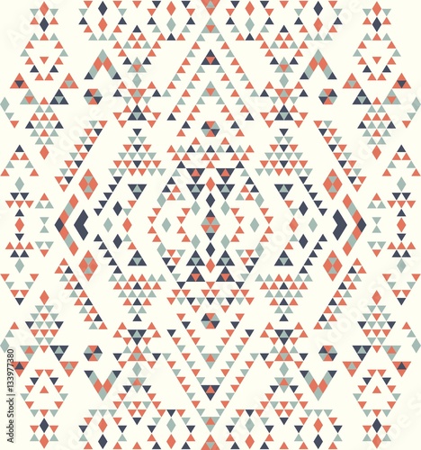 Seamless Ethnic pattern textures. Navajo geometric print. Rustic decorative ornament. Abstract geometric pattern. Native American pattern. Ornament for the design of clothing