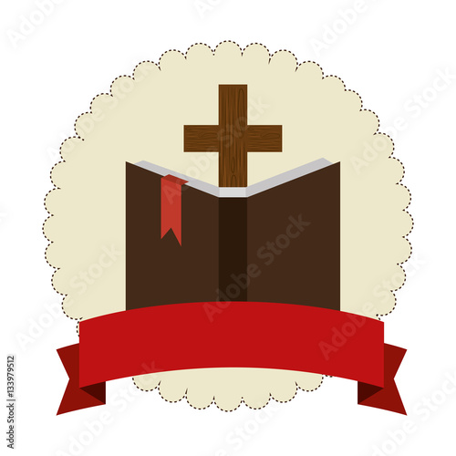 sacred holy bible icon vector illustration design