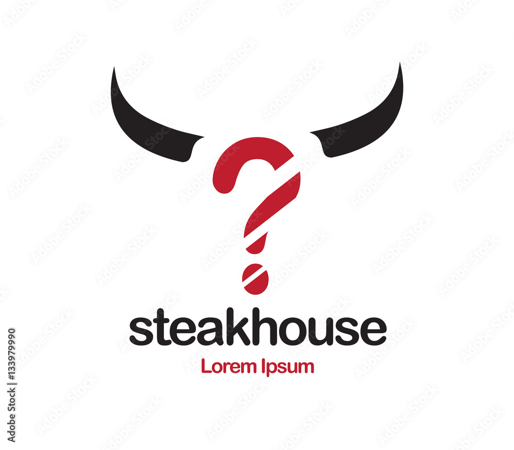 Obraz premium Steakhouse Logo Design