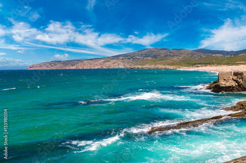 Atlantic ocean coast in Portugal