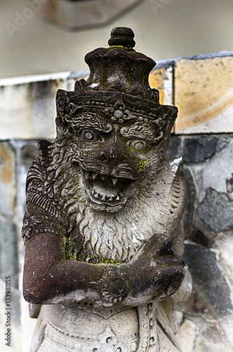 Balinese god statue, indonesia photo