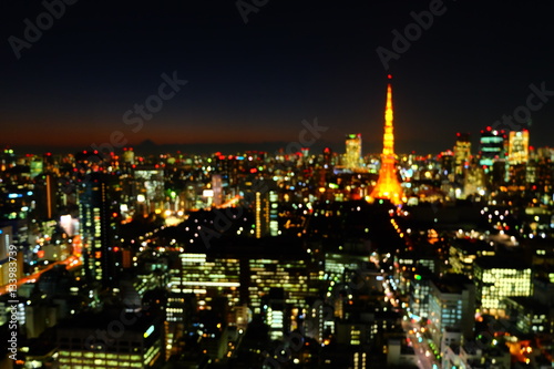 東京の都市風景,夜景 © oyo
