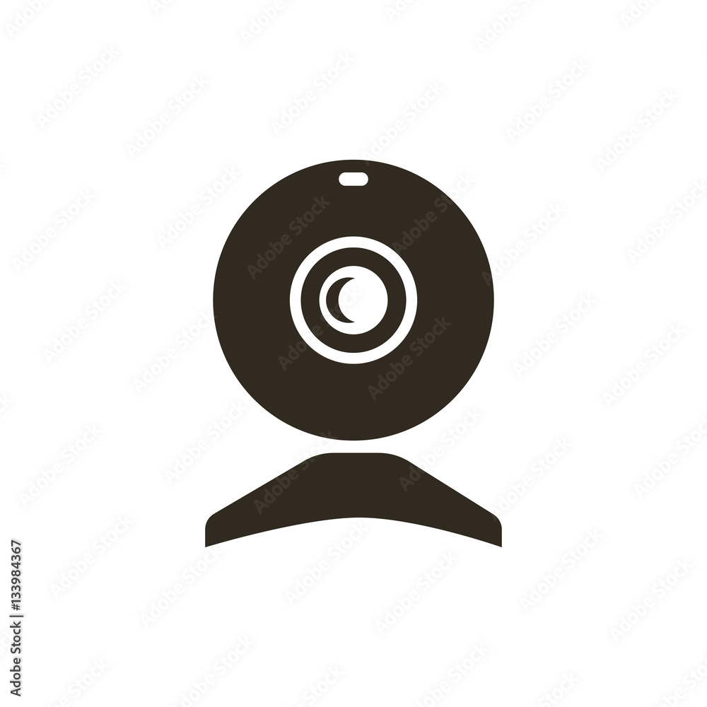 Web camera icon vector Web camera icon vector