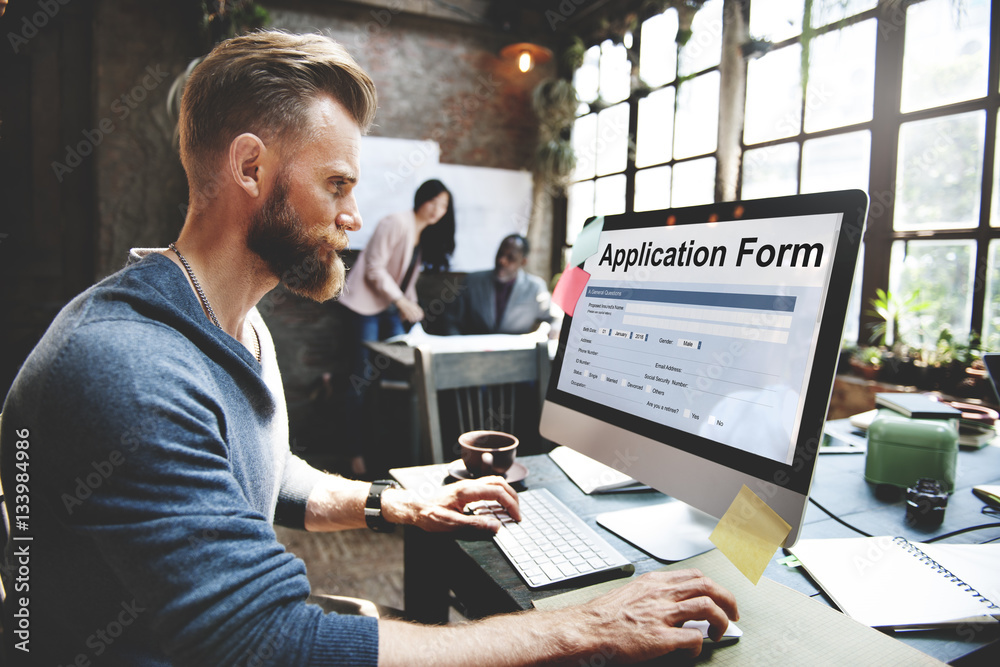 Application Form Information Employment Concept Application Form Information Employment Concept