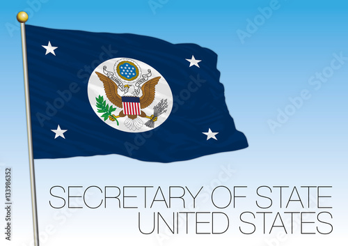 USA, flag of the Secretary of State