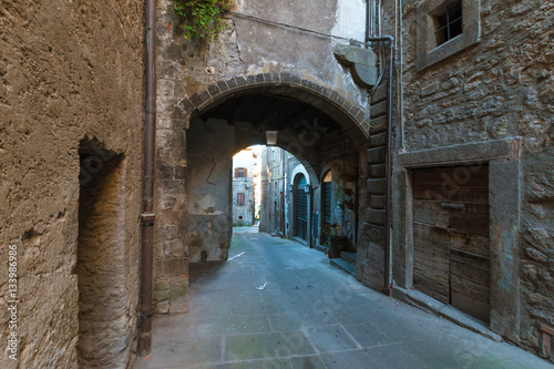Fototapeta Naklejka Na Ścianę i Meble -  Vitorchiano (Italy) - A charming medieval village in the heart of Tuscia, province of Viterbo, Lazio region