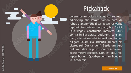 Pickaback Conceptual Banner