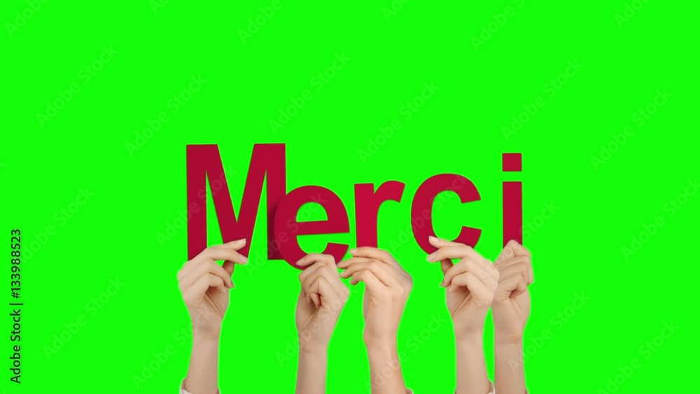 Hands holding up merci Hands holding up merci