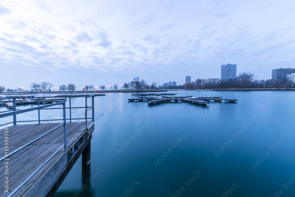 Empty Harbor In The Morning Empty Harbor In The Morning