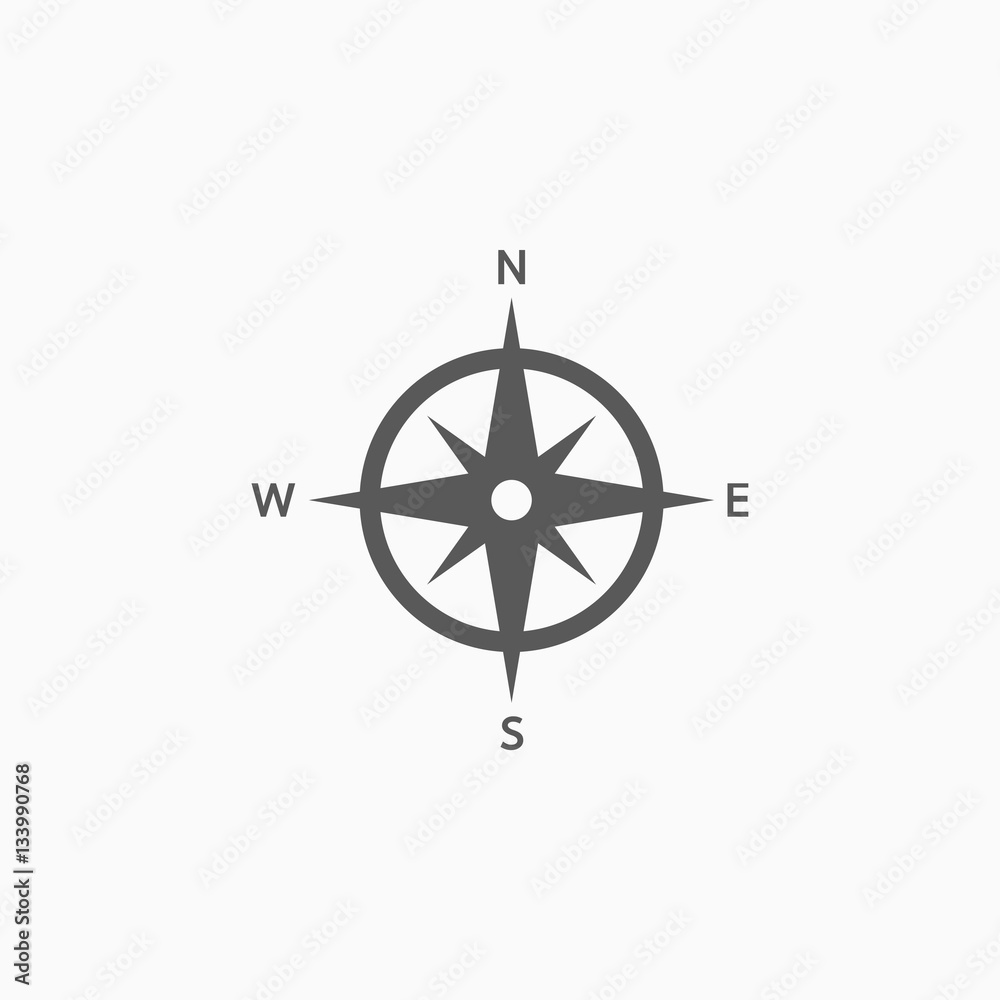 Obraz premium compass icon
