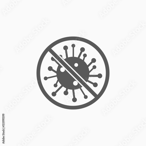  no bacteria icon