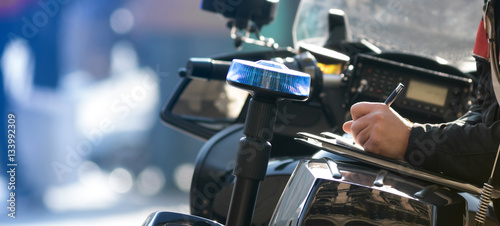 Italian police forces monitoring the streets
