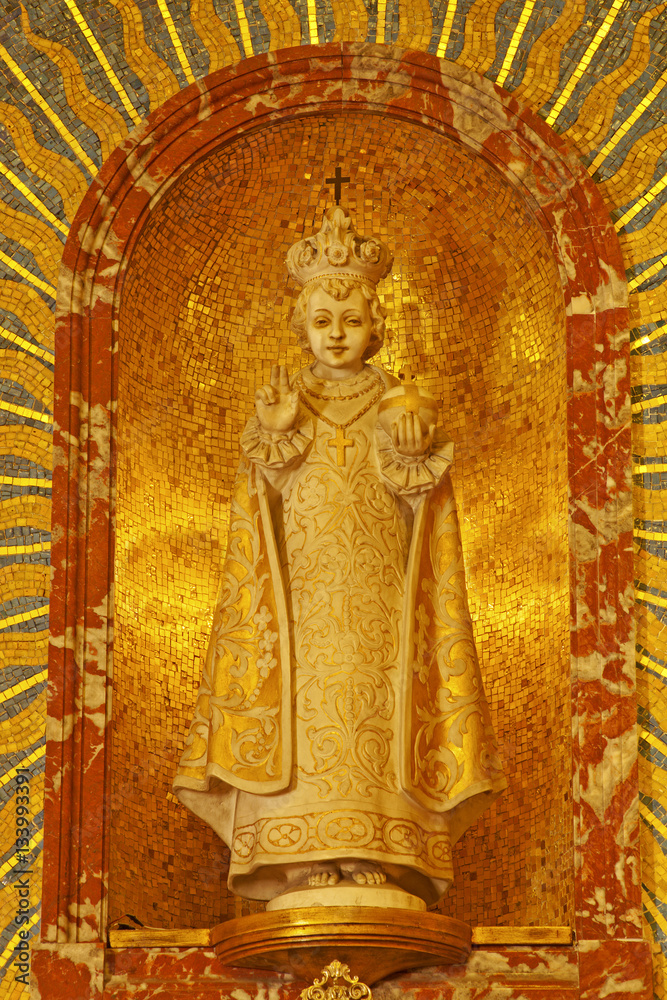PALERMO - APRIL 8: Little Jesus from church Convento Dei Carmeli