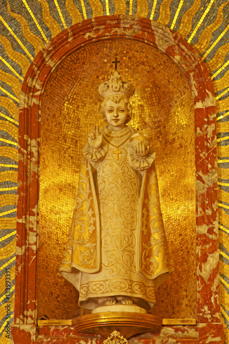 PALERMO - APRIL 8: Little Jesus from church Convento Dei Carmeli