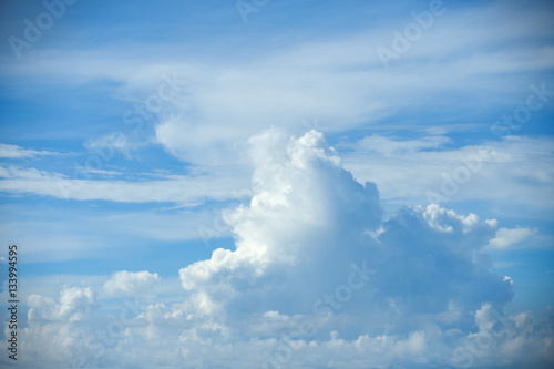 soft white clouds in the blue sky © Chaiphorn