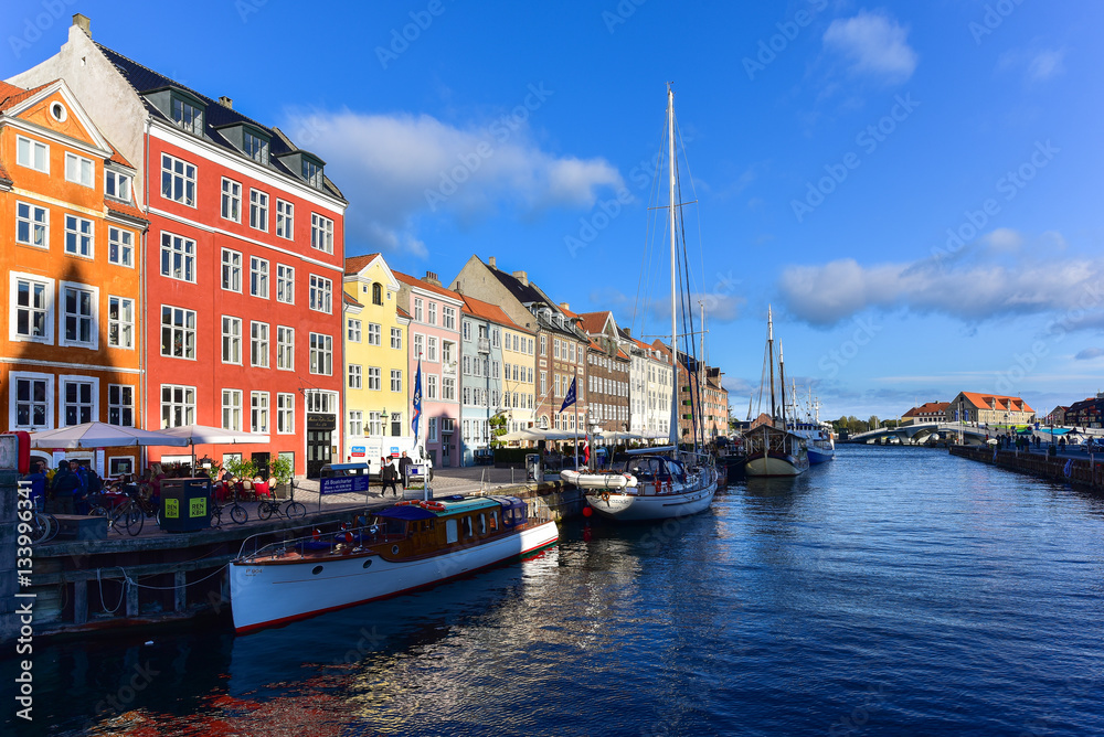 Nyhavn (New Harbor)in Copenhagen, Denmark