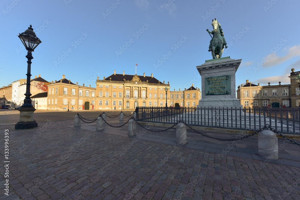 Amalienborg Square, Copenhagen, Denmark