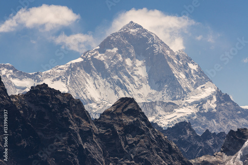 Makalu mountain peak in Everest region  Nepal