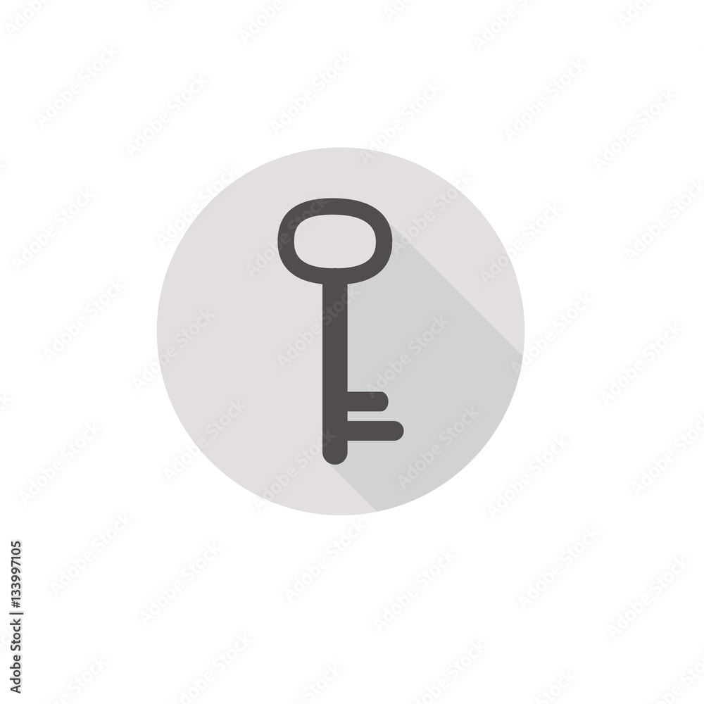 vector key flat icon vector key flat icon