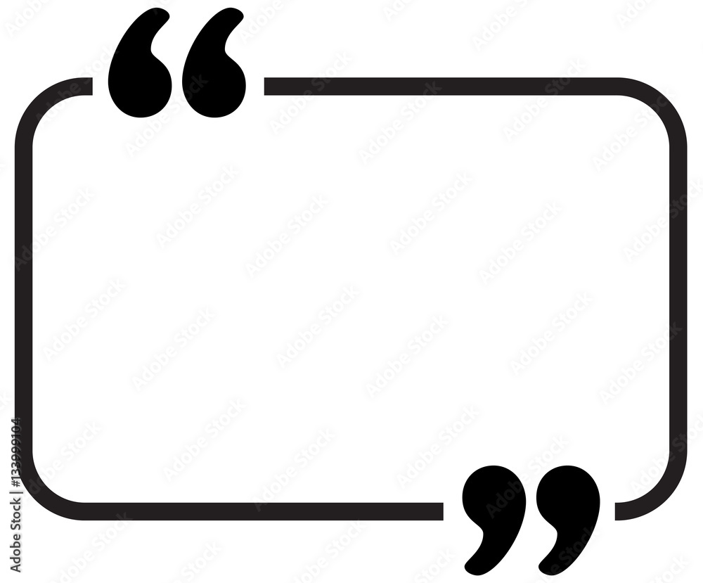 quote vector border Stock Vector Adobe Stock
