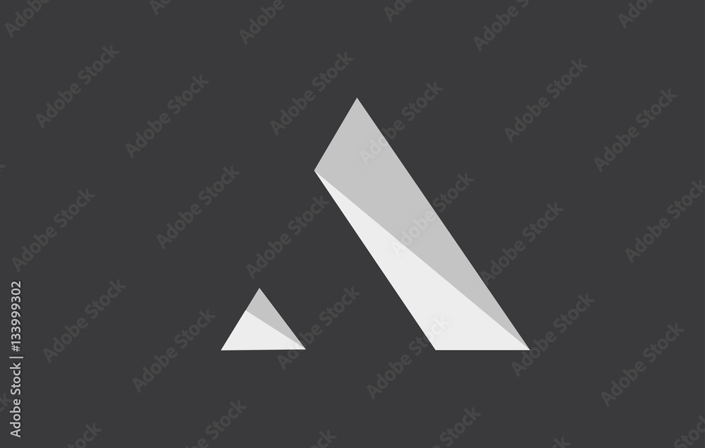 Alphabet letter A simple logo icon design Alphabet letter A simple logo icon design