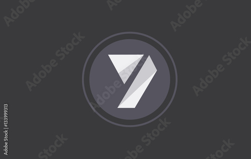 Number 7 seven logo icon design