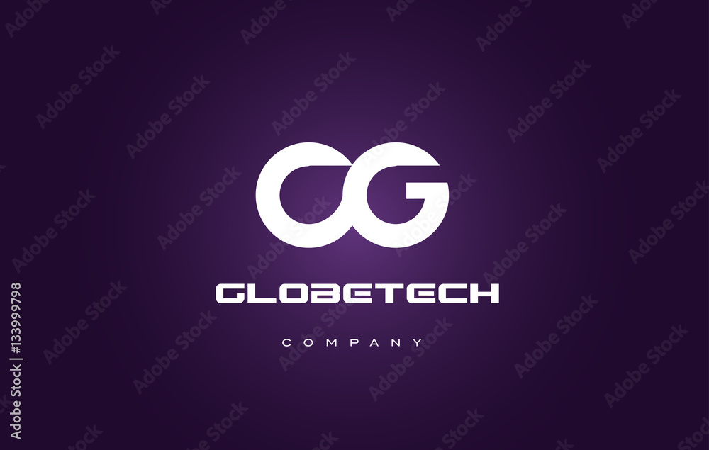 Alphabet letter c g white logo icon design Alphabet letter c g white logo icon design
