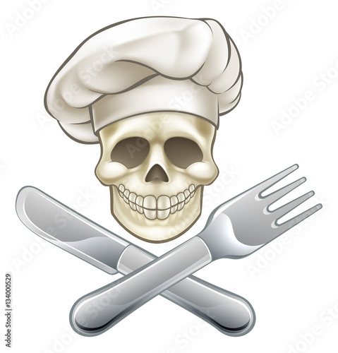 Pirate Crossbones Chef Cartoon