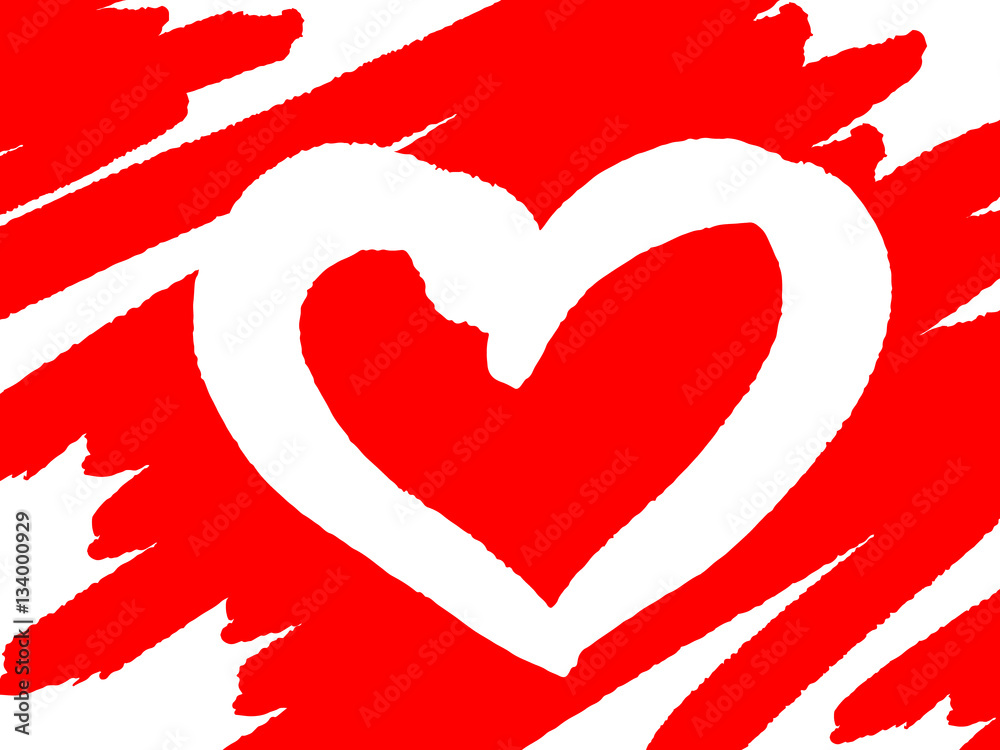 Vector illustration with a heart for Valentine's Day. Vector illustration with a heart for Valentine's Day.