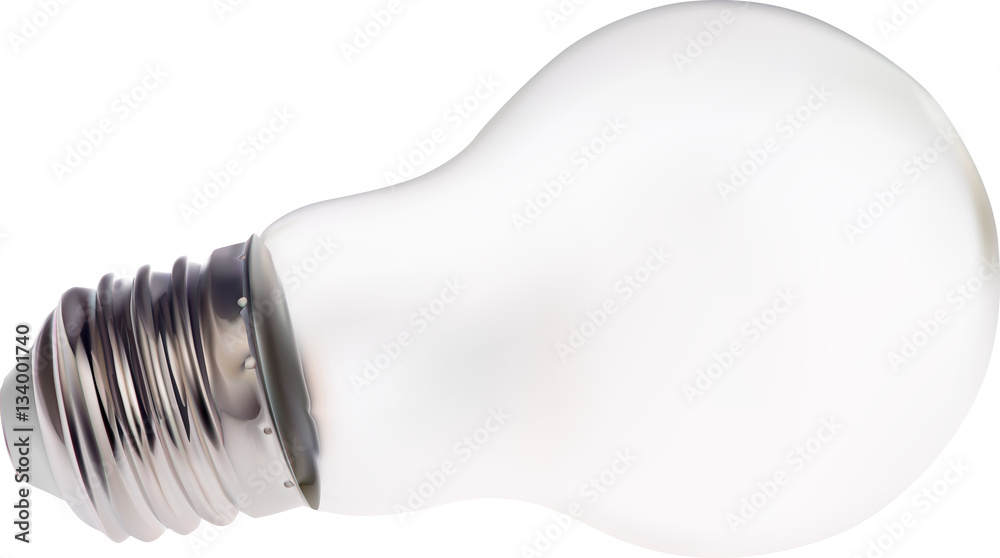 mat incandescent electric lamp isolated on white mat incandescent electric lamp isolated on white