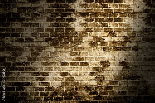 Old grunge brick wall for background use