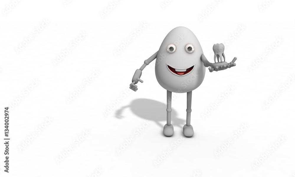 Obraz premium pascalia egg tooth composite models background 