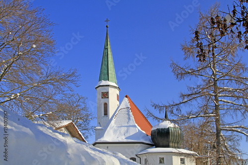 Täufer Johannis - Kirche - Sonthofen - evangelisch - Allgäu - Winter photo