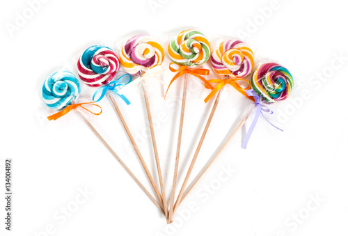 colorful lollipops