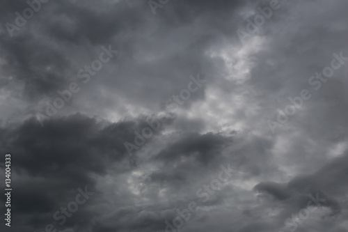 Overcast sky of rain clouds forming in the sky in concept of cli
