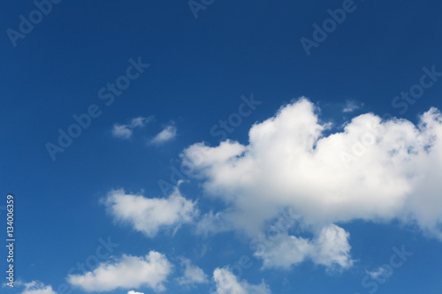 Cloud on blue sky in the daytime.