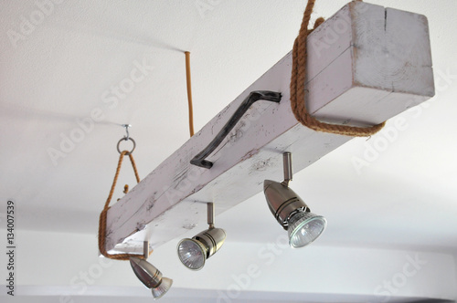 Wooden chandelier